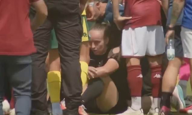 Árbitra femenina sufre conmoción cerebral en Francia tras pleito entre jugadores