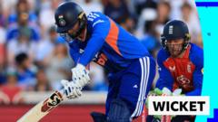 Adil Rashid's wicket leads to record defeat for India