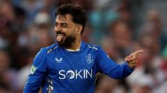 Rashid brilha enquanto MI London derrota os Super Giants