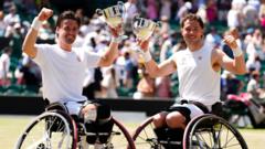 Hewett & Reid claim seventh Wimbledon wheelchair doubles title