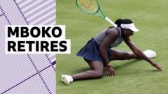 Victoria Mboko se retira tras caer en el partido de individuales