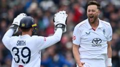 Inglaterra se acerca a la victoria en Lord's