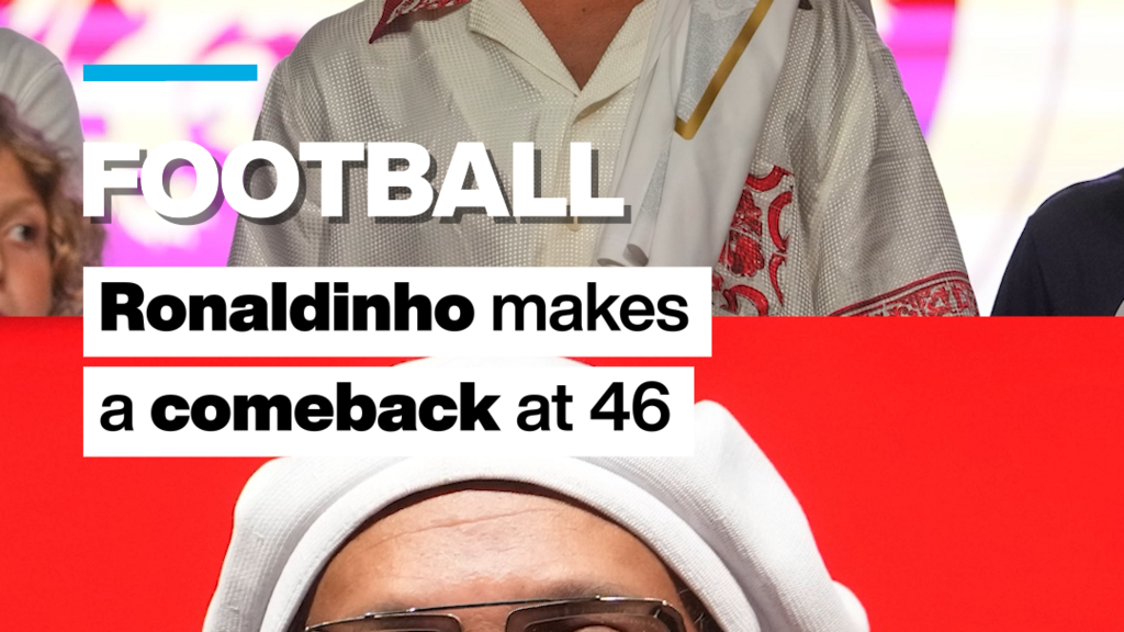 Ronaldinho makes a comeback at age 46