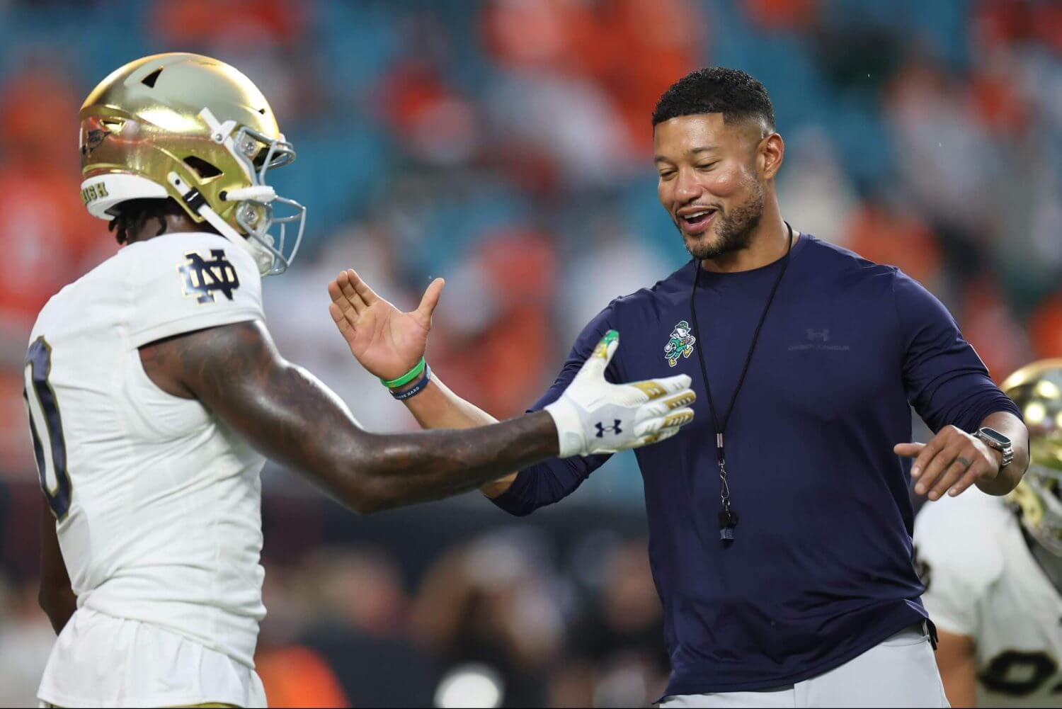 Marcus Freeman expresses commitment to Notre Dame amid NFL interest